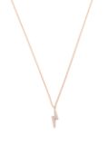 MARIA TASH 18kt rose gold Lightning Bolt diamond necklace - Pink