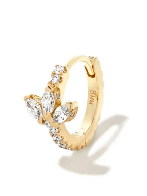 MARIA TASH 18kt yellow gold Lotus Eternity hoop earring