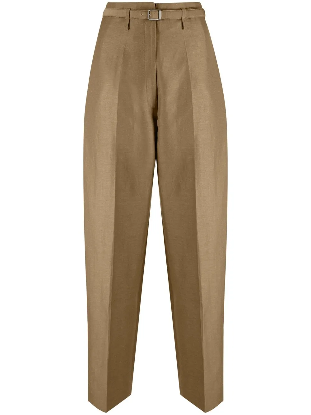 

GIA STUDIOS belted pleated trousers - Brown