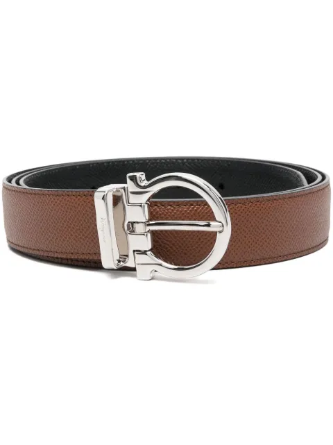Ferragamo 간치니 버클 가죽 벨트 