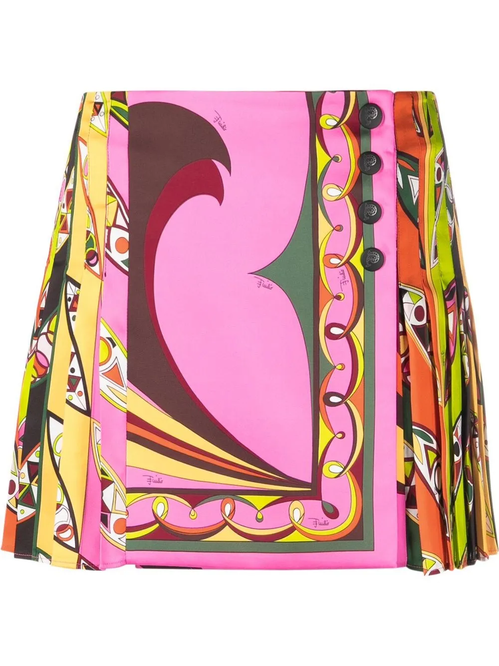 

PUCCI Girandole-print pleated miniskirt - Pink