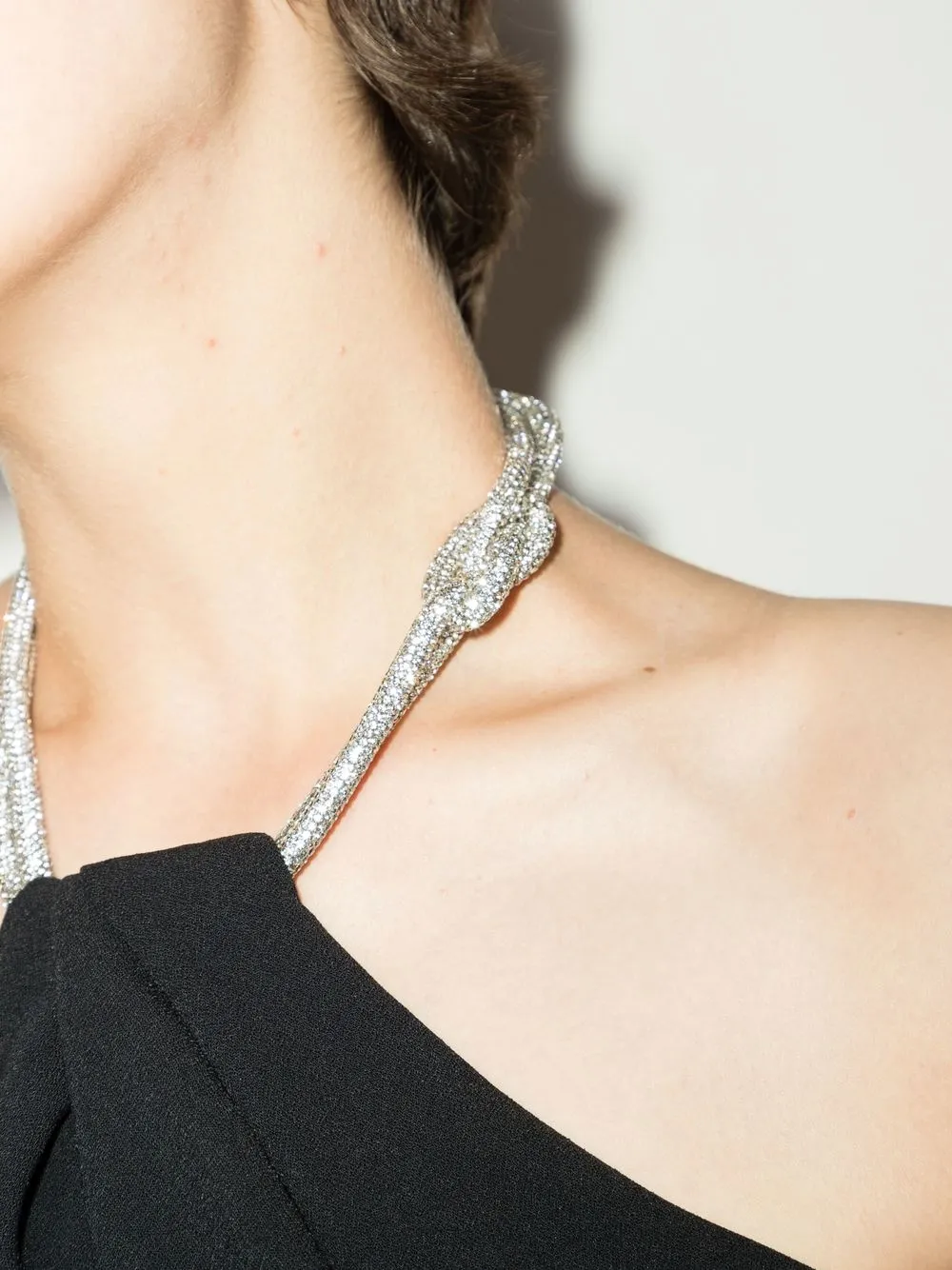 Solace London Riva crystal-embellished Gown | Black | FARFETCH