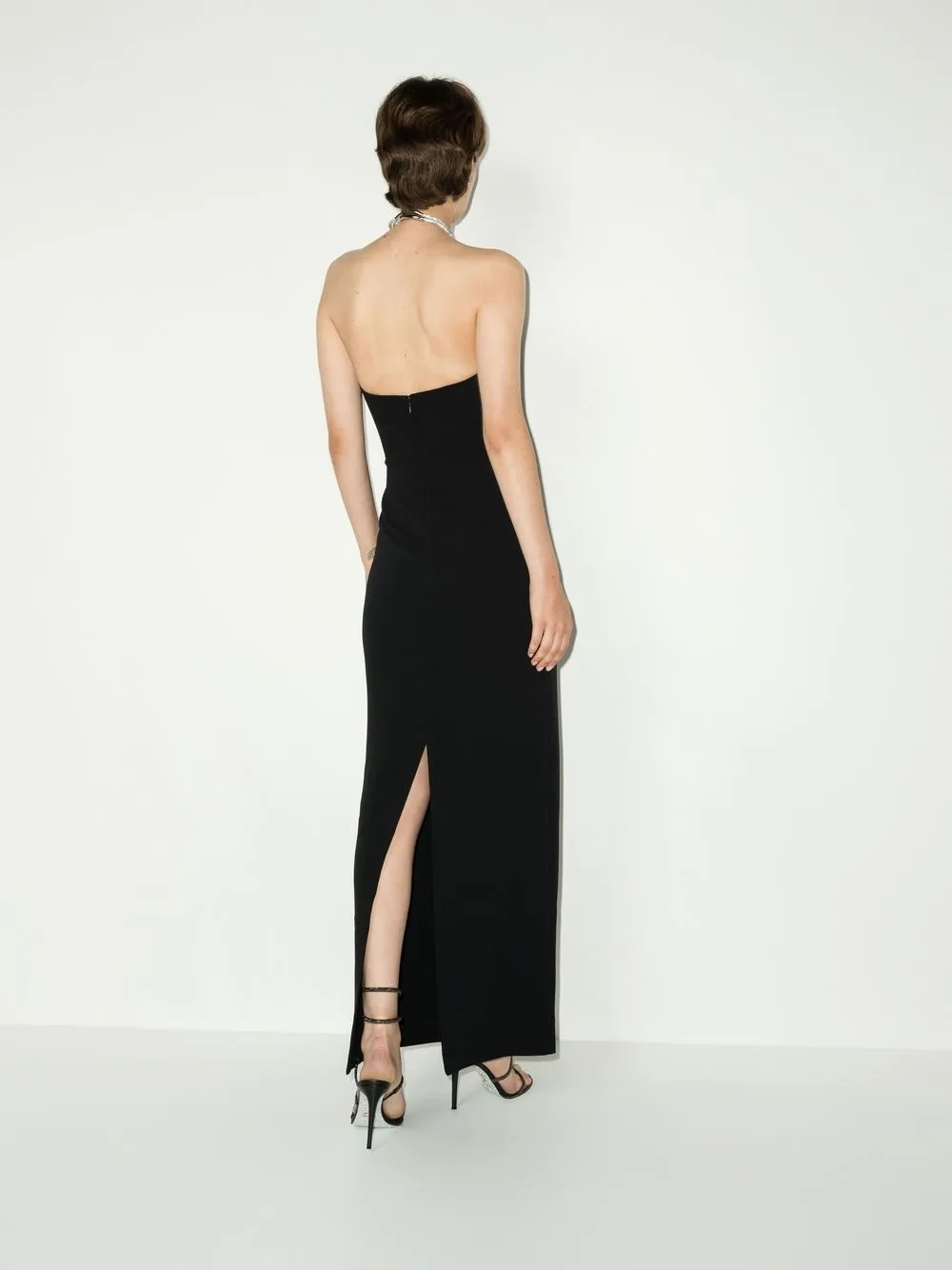 最終決算 London Solace Riva FARFETCH | Black | Gown crystal-embellished テープ・マスキングテープ