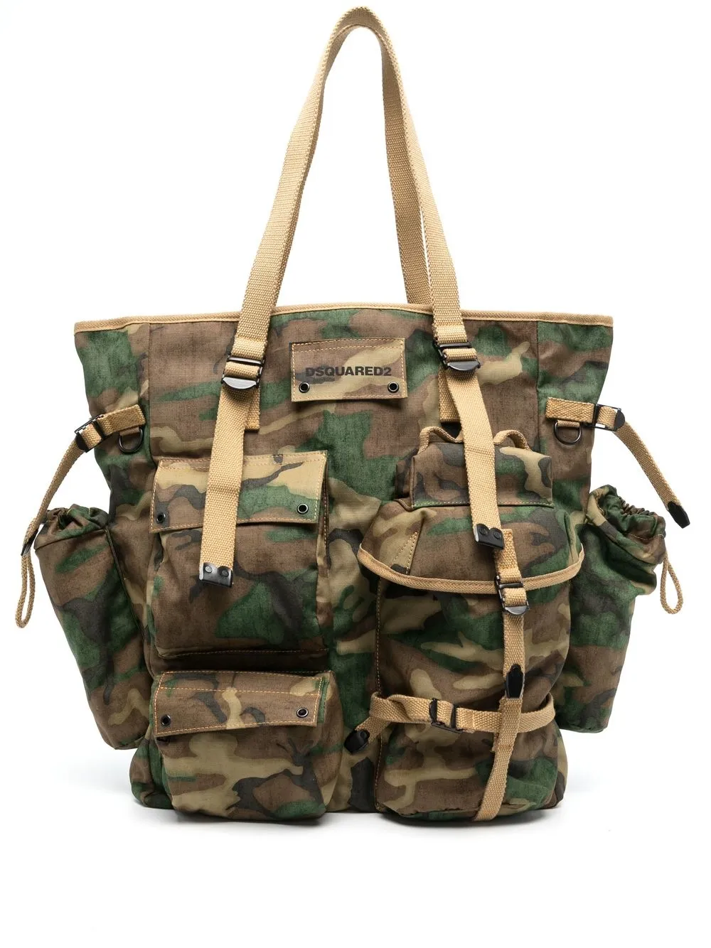 

Dsquared2 camouflage-pattern tote bag - Green