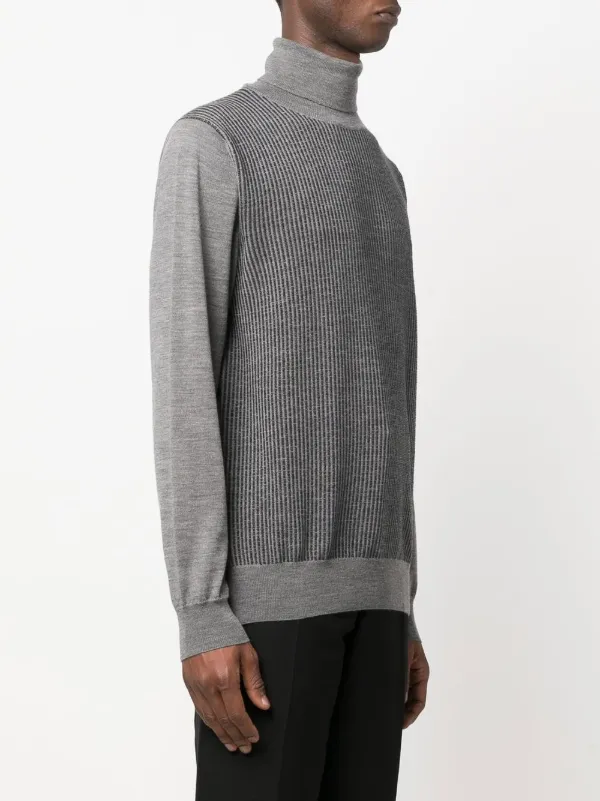 Canali ribbed-knit roll-neck Jumper 