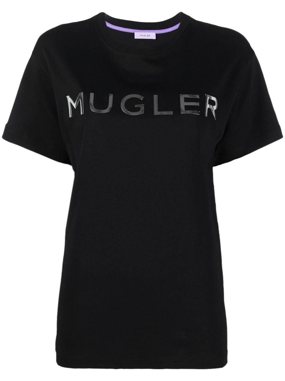 Mugler metallic-logo T-shirt - Farfetch