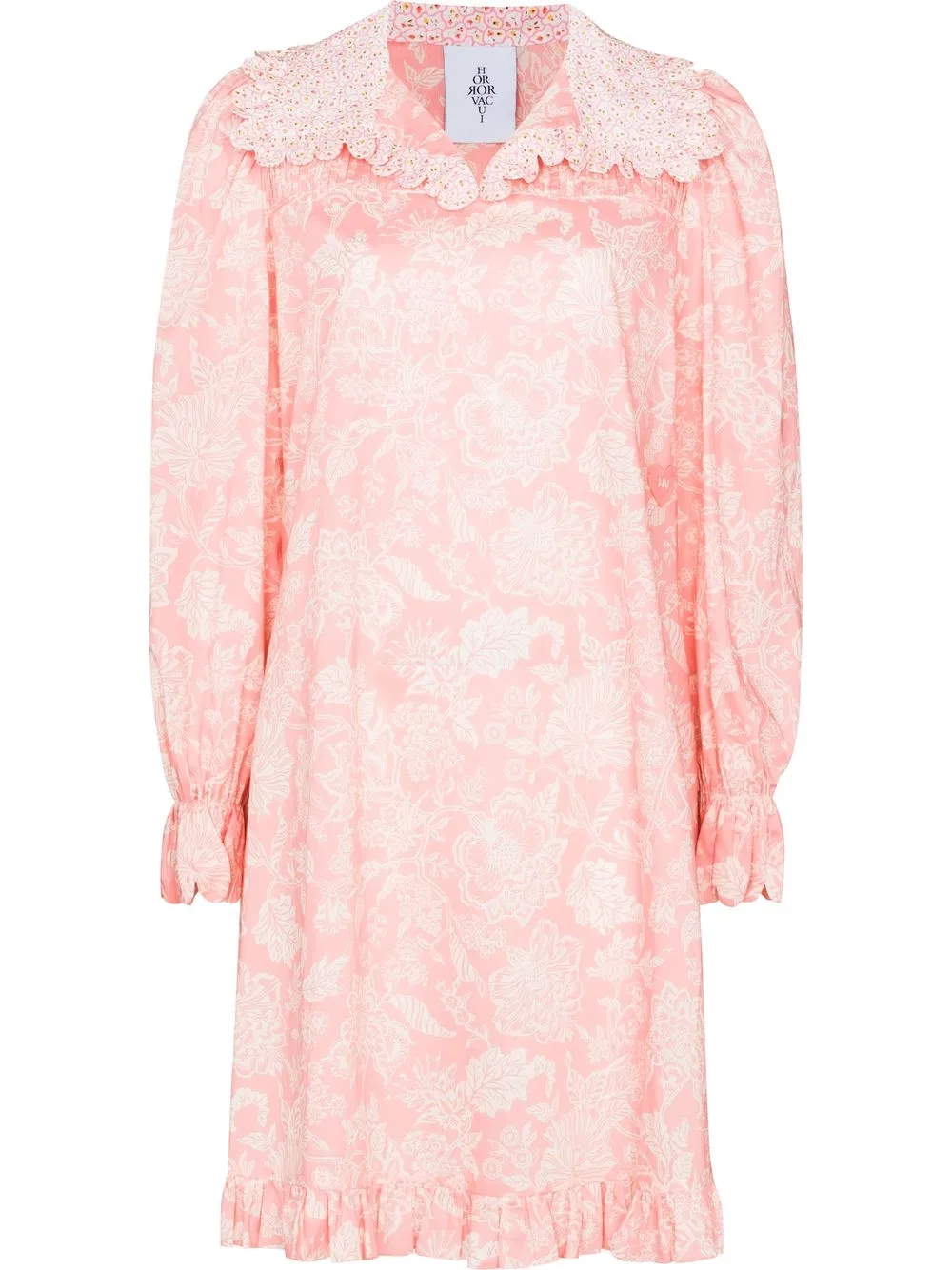 

Horror Vacui Christelle embroidered collar shirt - Pink