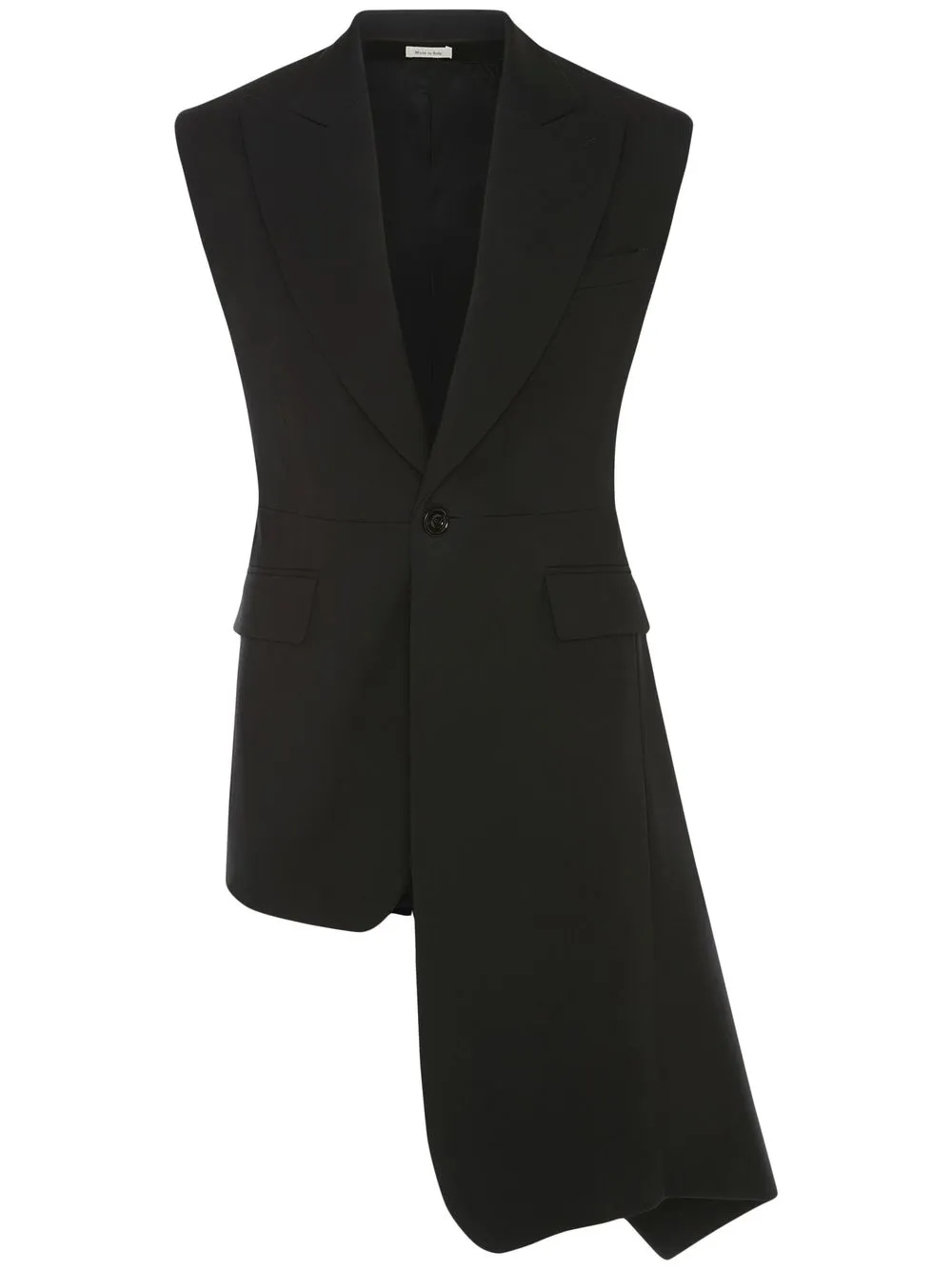 

Alexander McQueen asymmetric single-breasted waistcoat - Black