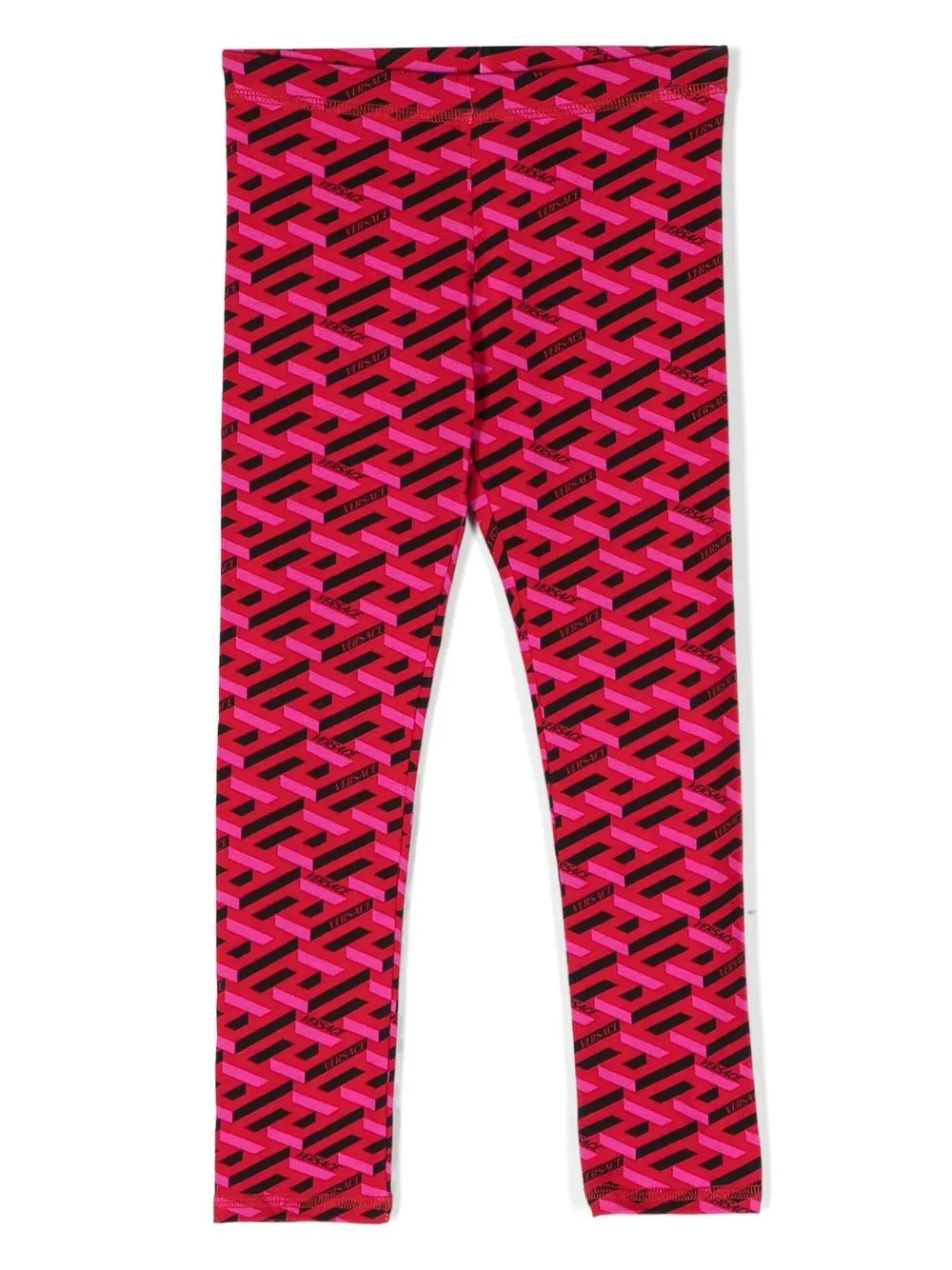 

Versace Kids leggins con estampado Greca - Rojo