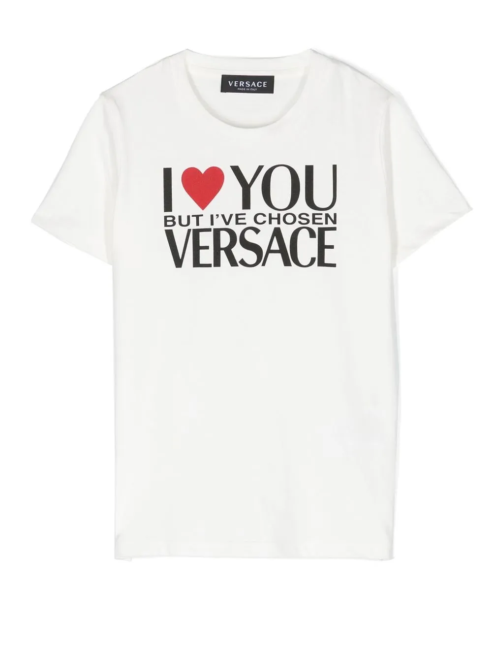 

Versace Kids slogan-print short-sleeve T-shirt - White