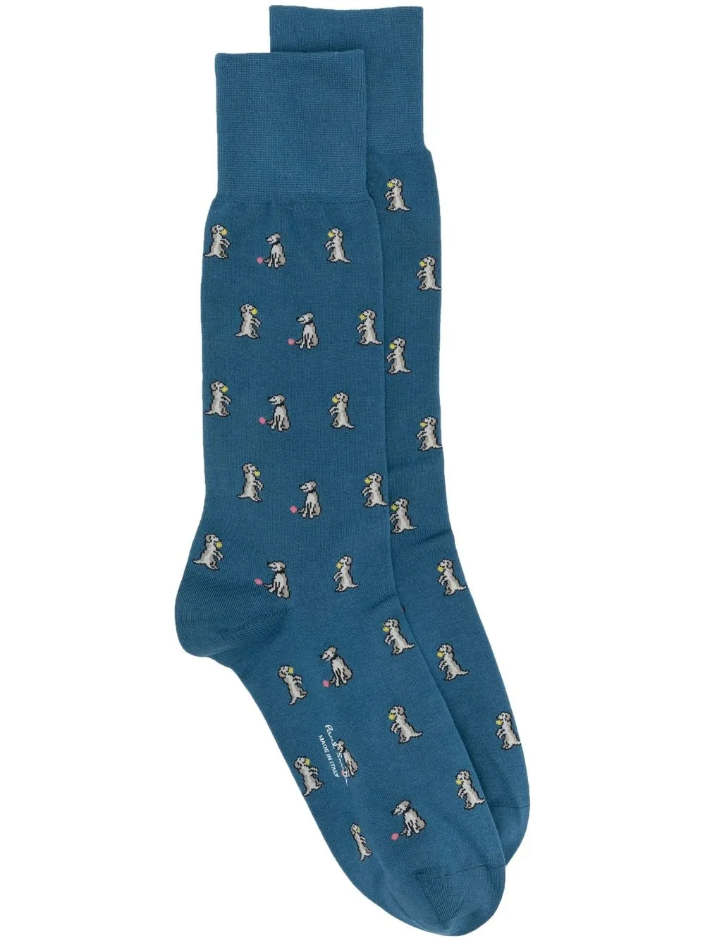 

Paul Smith calcetines Dogs en intarsia - Azul