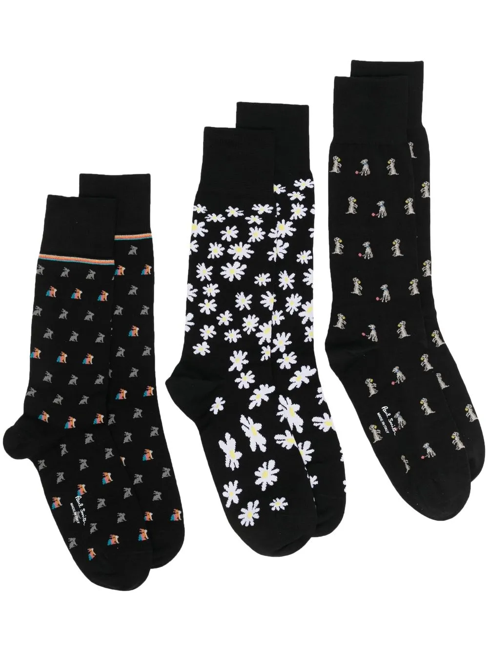 

Paul Smith pack de tres pares de calcetines - Negro