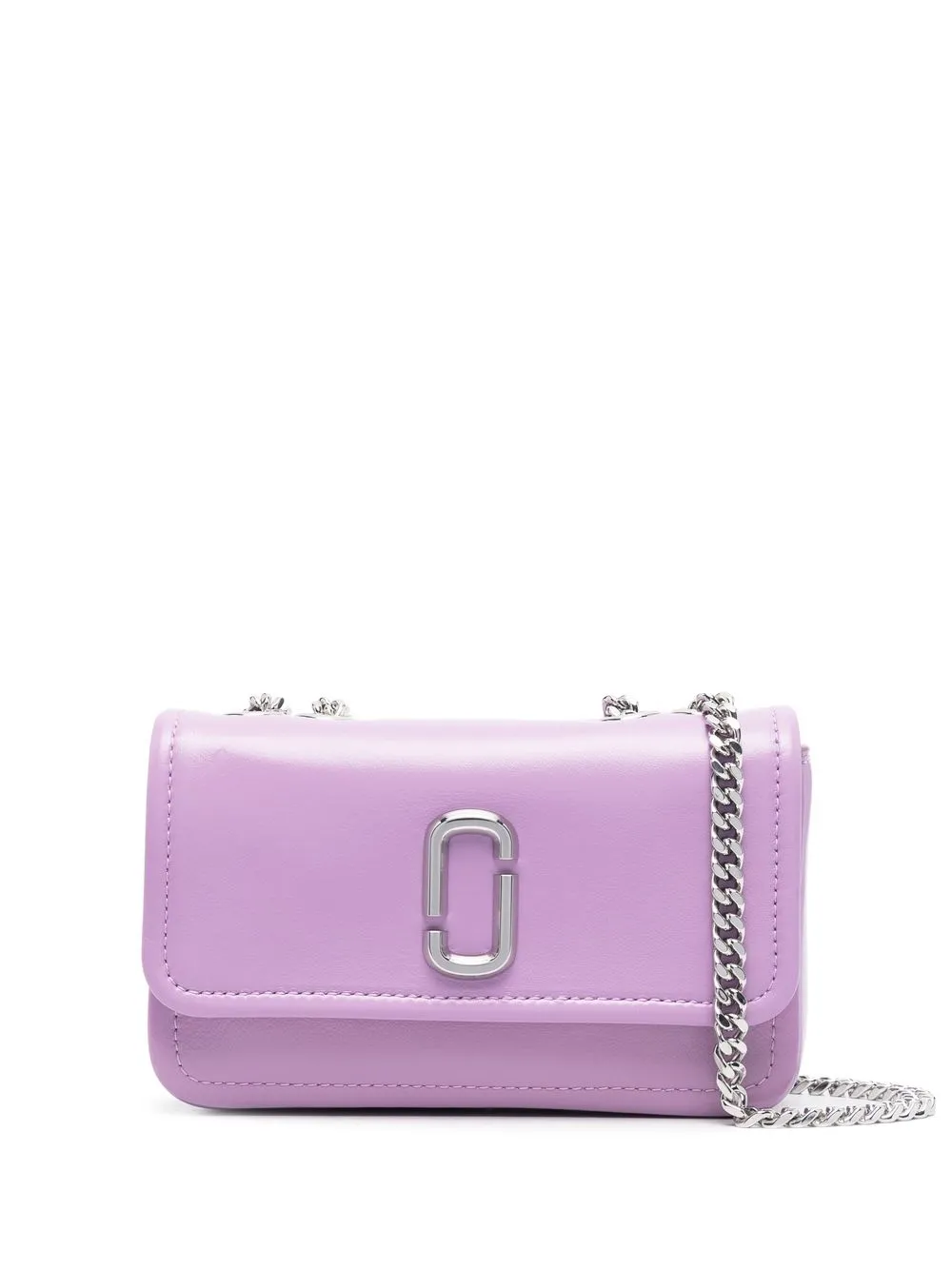 

Marc Jacobs bolsa de hombro con placa del logo - Morado