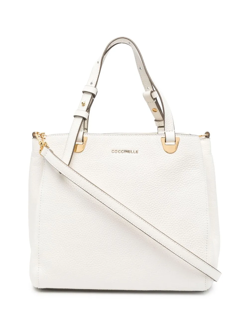 

Coccinelle tote Lea pequeña - Blanco