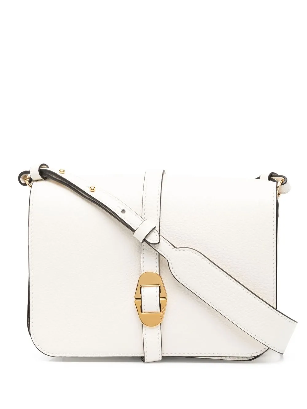 

Coccinelle front buckle-fastening crossbody bag - White