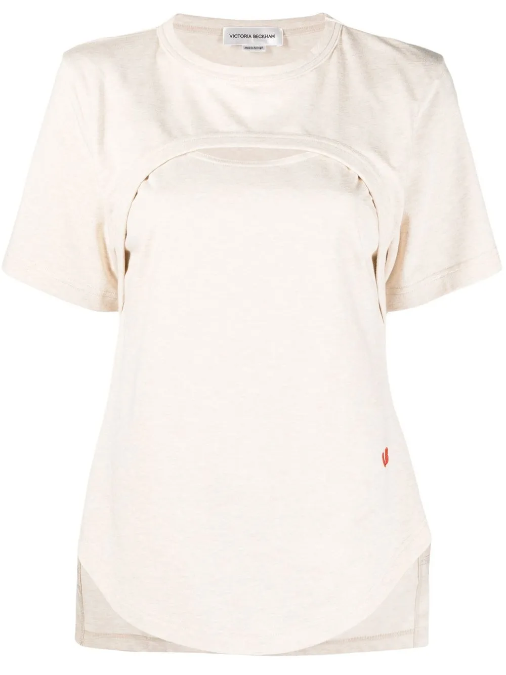 

Victoria Beckham playera con detalle de abertura - Neutro