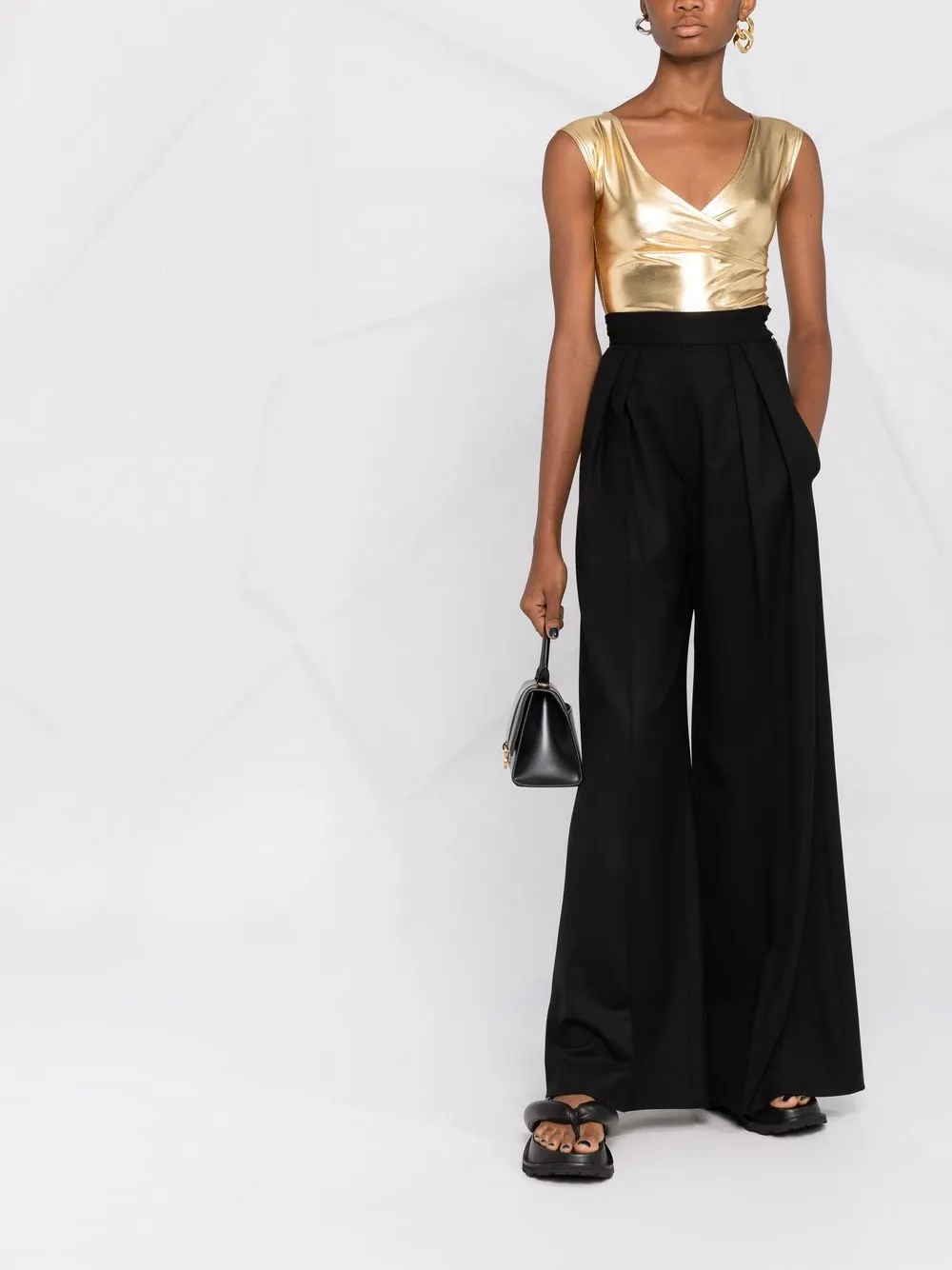 Atu Body Couture Metallic body - Geel