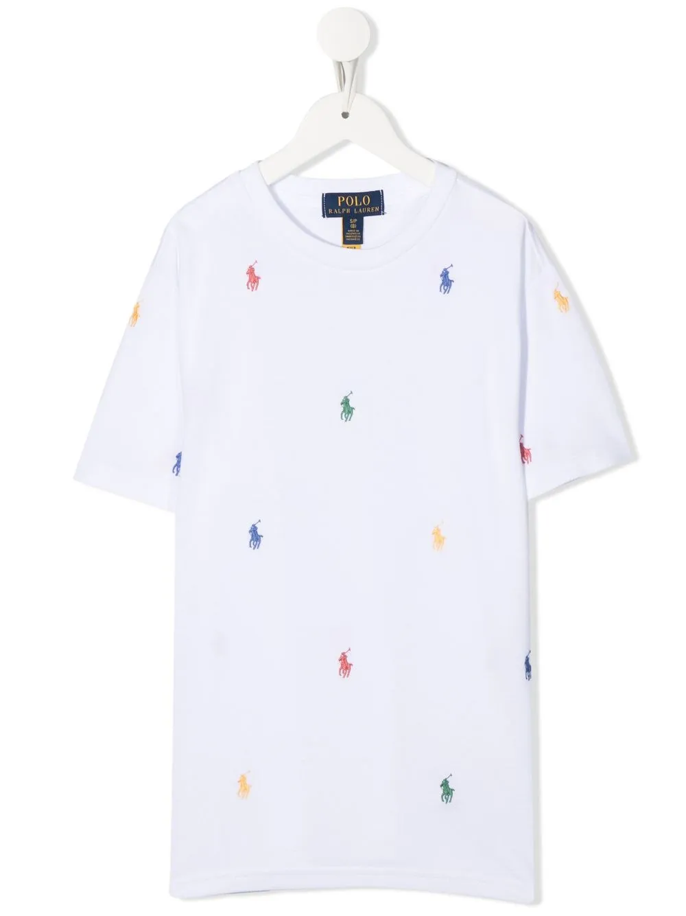 

Ralph Lauren Kids playera con logo bordado - Blanco