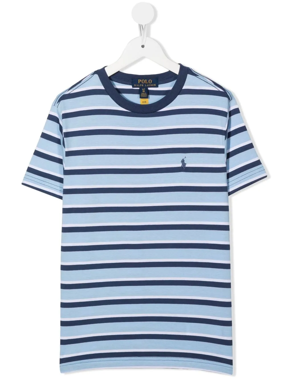 

Ralph Lauren Kids playera con logo bordado - Azul