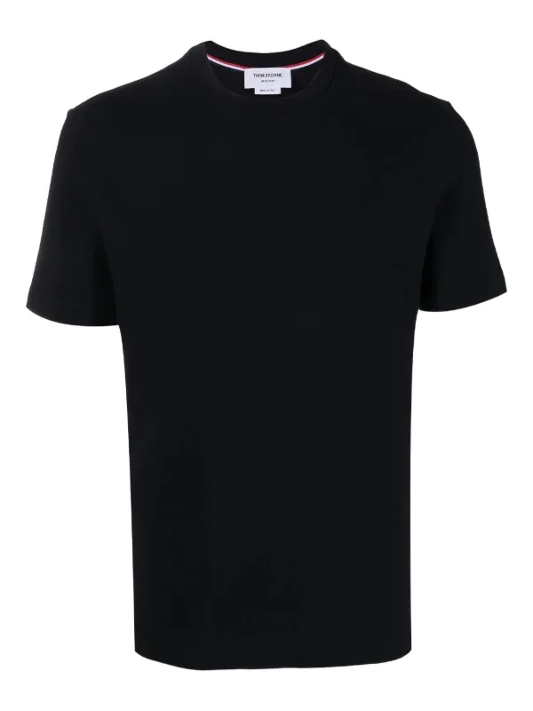 Thom Browne｜SHORT-SLEEVED ROUND NECK T-SHIRTS (FJS075A Medium Weight Jersey Ringer Tee | Thom Browne