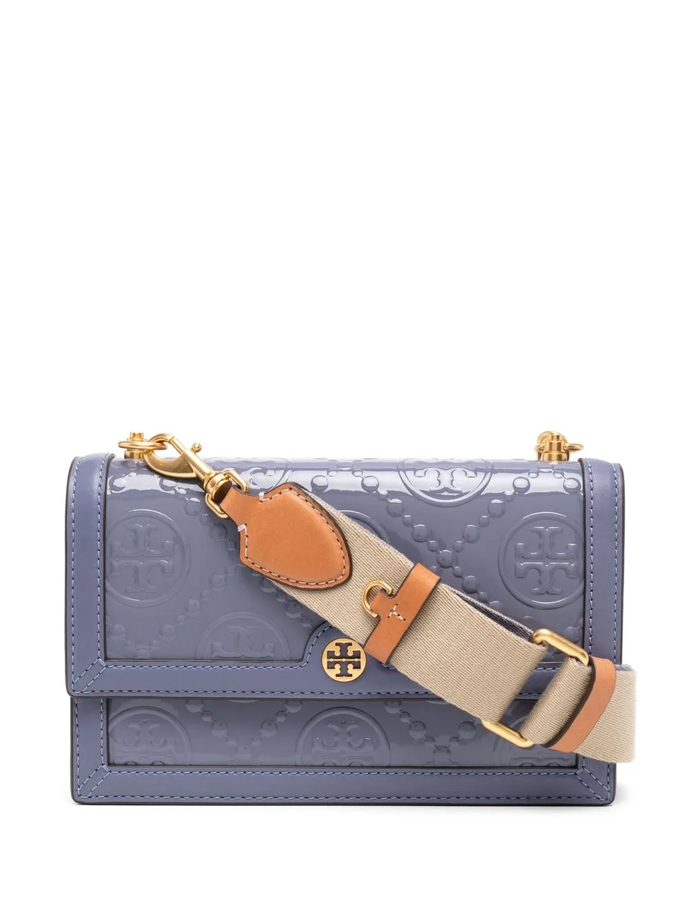 

Tory Burch bolsa de hombro pequeña con monograma T - Azul