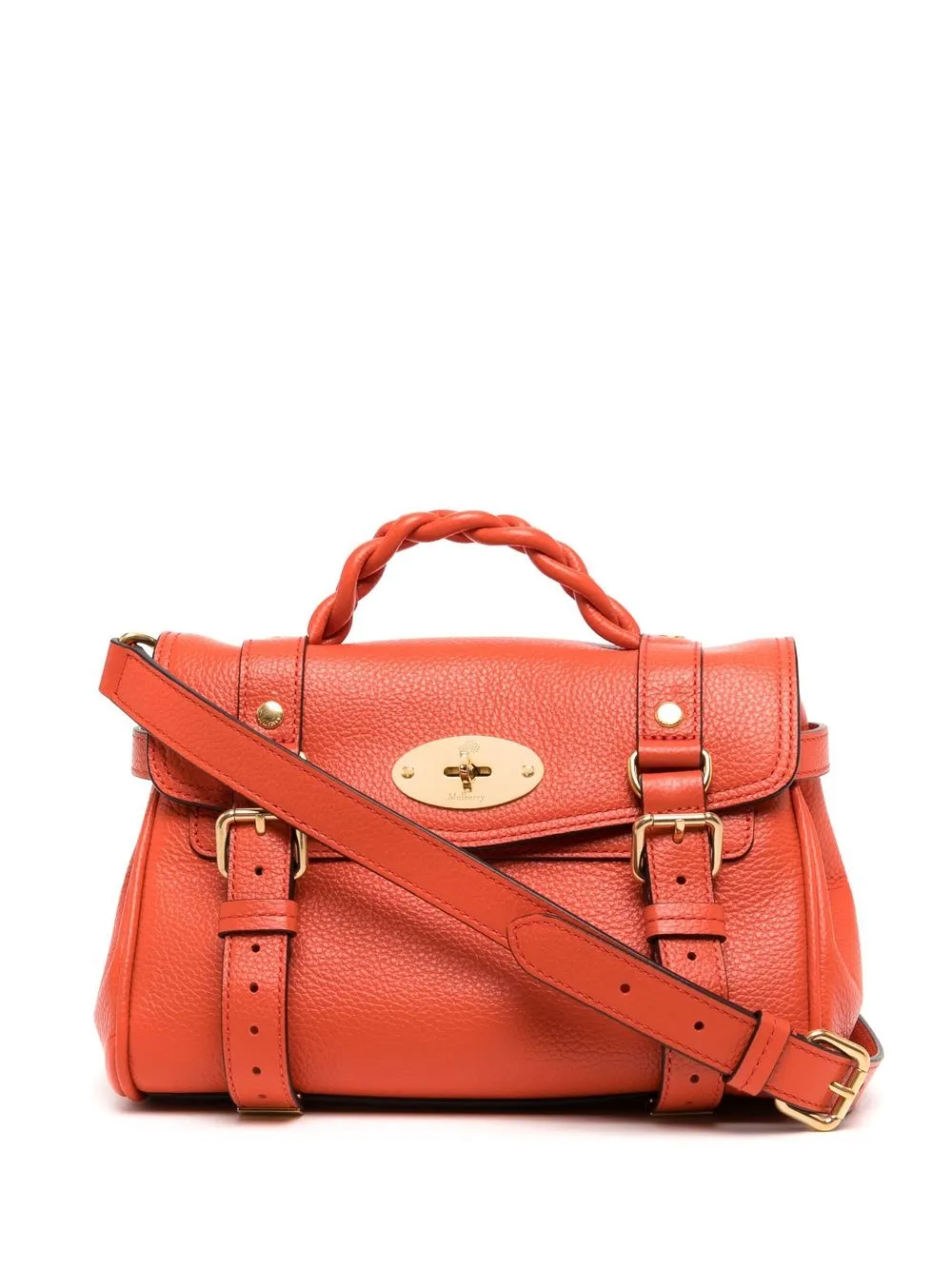 

Mulberry leather twist-lock bag - Orange