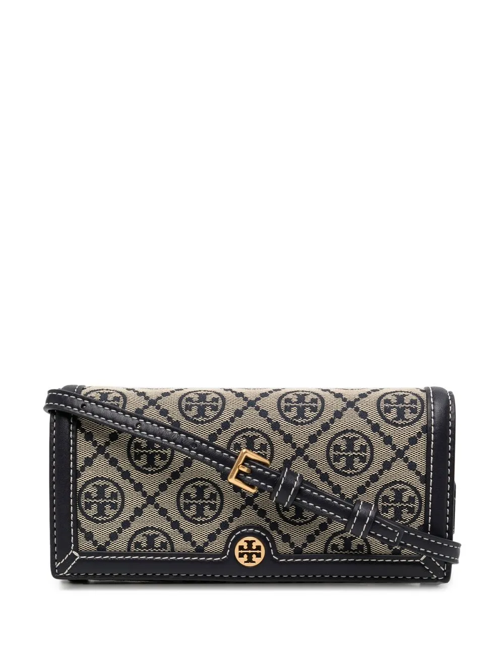 

Tory Burch bolsa de mano con monograma - Azul