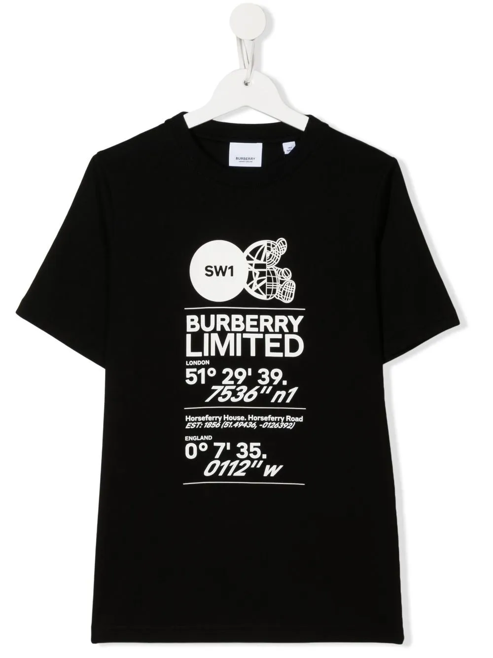 Burberry Kids' Montage-print Cotton T-shirt In Black