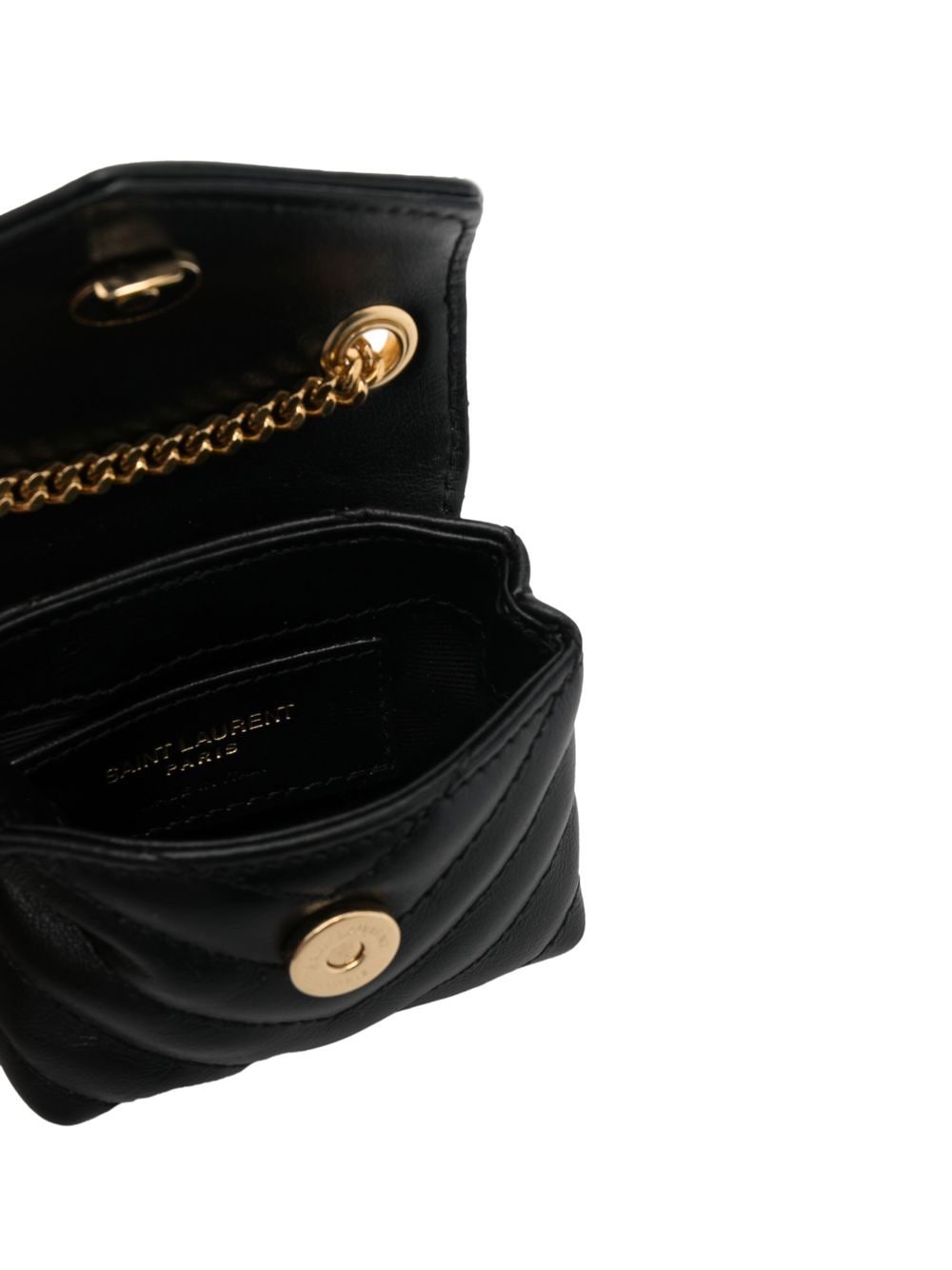 Louis Feraud Quilted Leather Shoulder Bag - Black Crossbody Bags, Handbags  - WLOFE23184