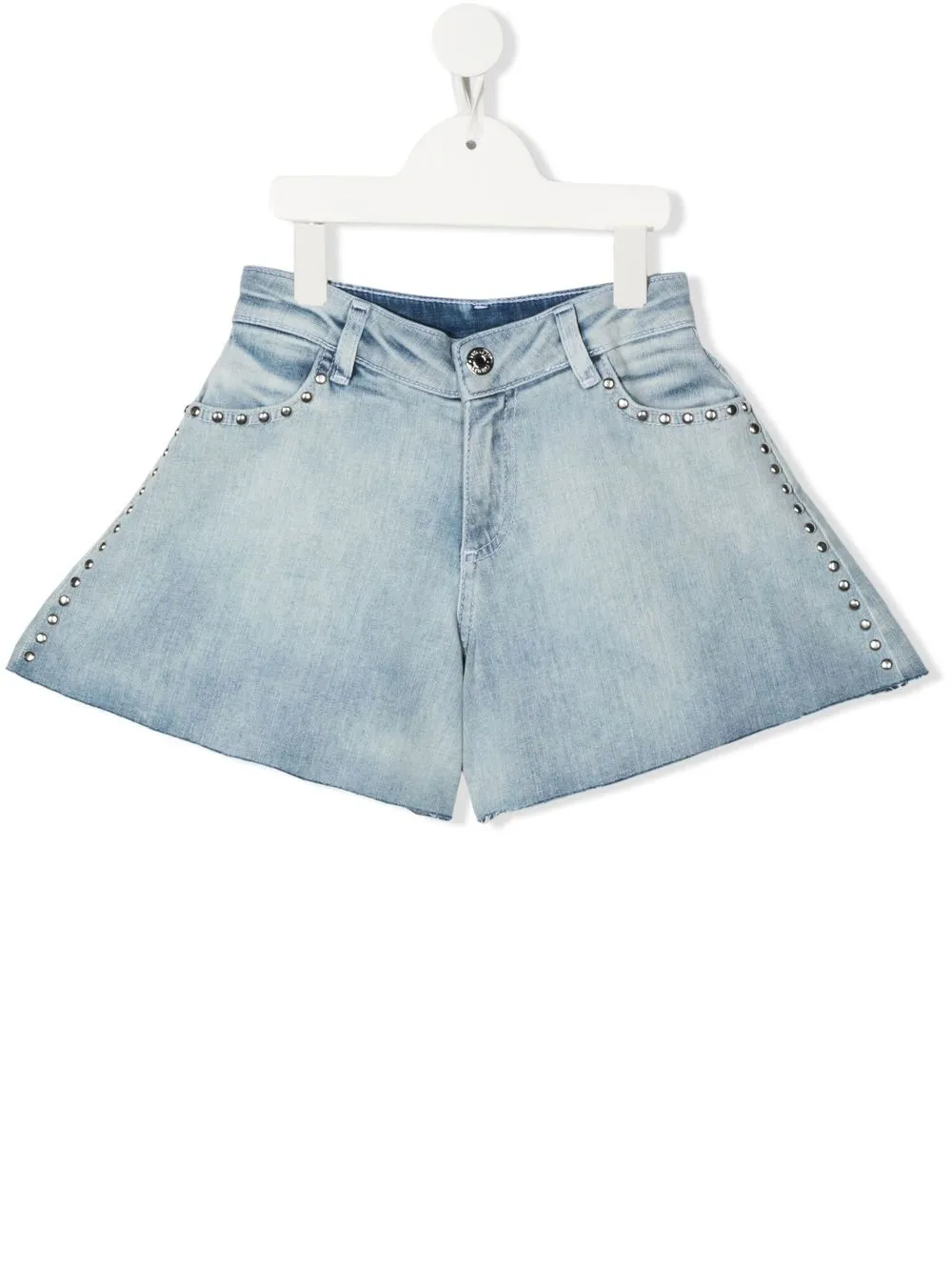 

TWINSET studded denim shorts - Blue