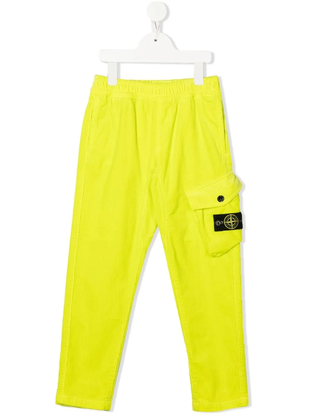 

Stone Island Junior pantalones cargo con parche del logo - Verde