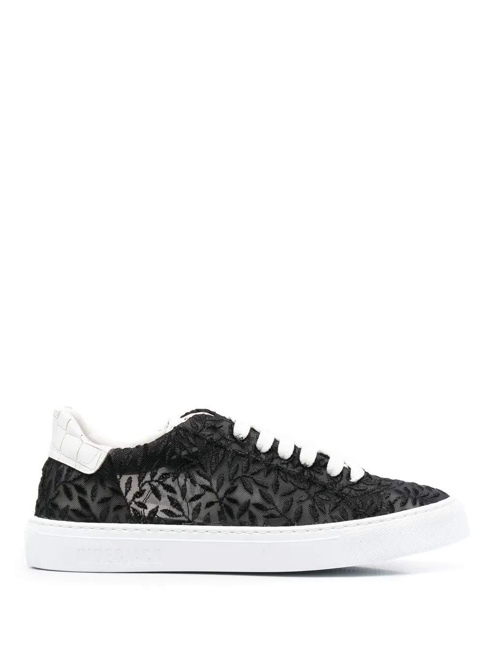 

Hide&Jack tenis bajos con bordado floral - Negro