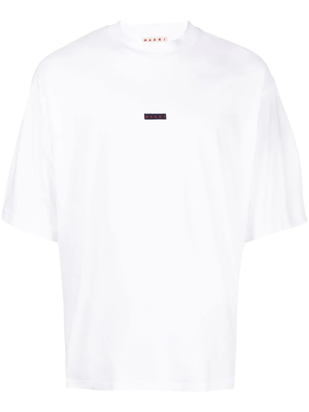 

Marni playera manga corta con logo bordado - Blanco