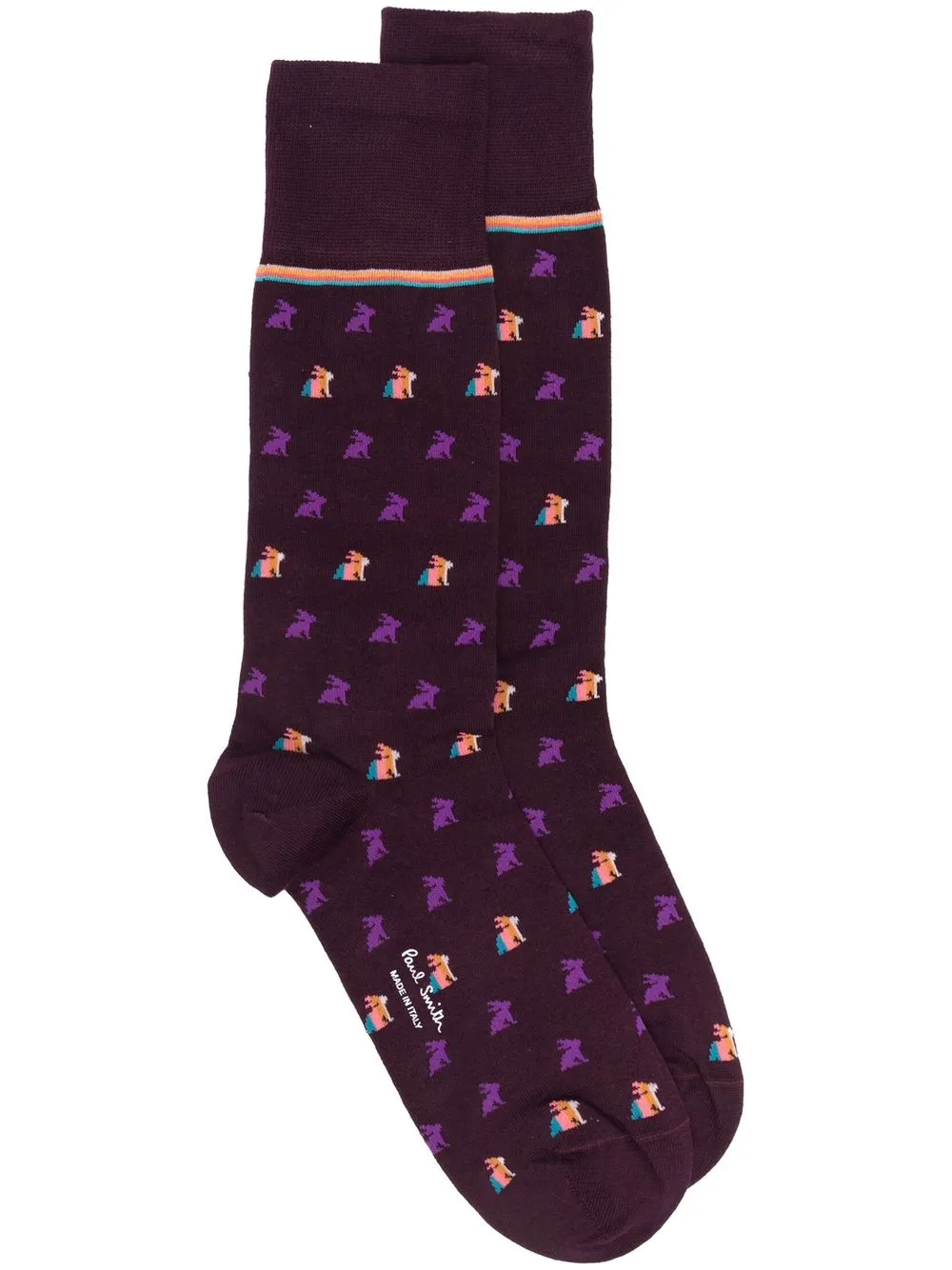 

Paul Smith calcetines Artist Stripe Rabbit - Morado