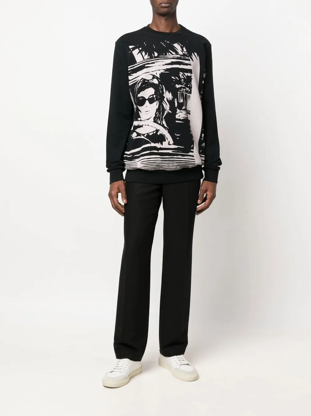 Paul Smith Sweater met print - Zwart
