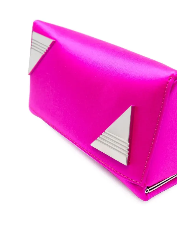 The Attico 8.30PM Satin Clutch Bag | Pink | FARFETCH