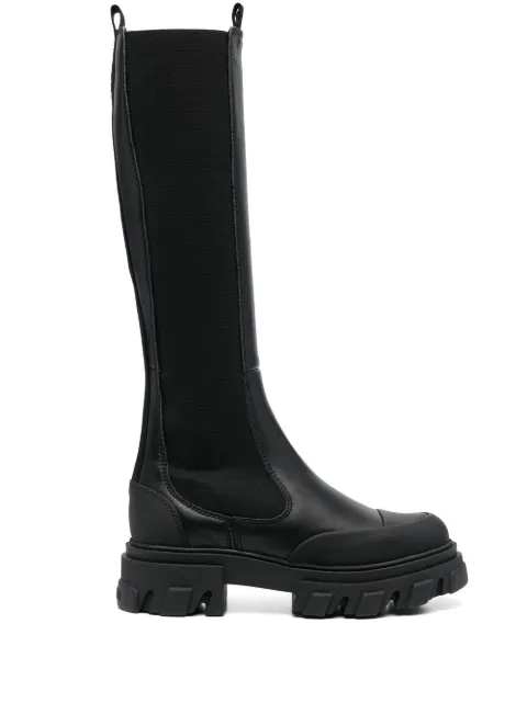 GANNI knee-high Chelsea boots