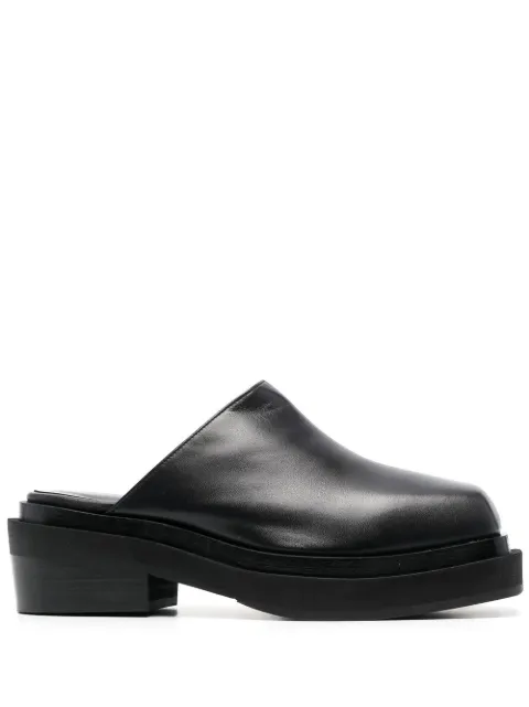 Eckhaus Latta Zoe leather clogs