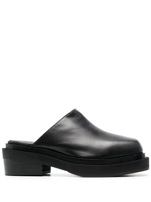 Mules Zoe en cuir - Eckhaus Latta - Modalova