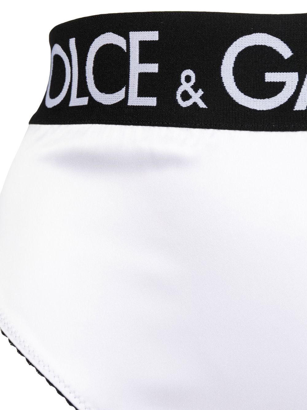 Dolce & Gabbana Logo Band Briefs, Woman Underwear White 2