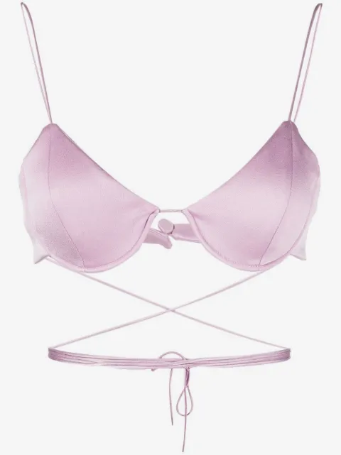 Alex Perry bralette cruzado 