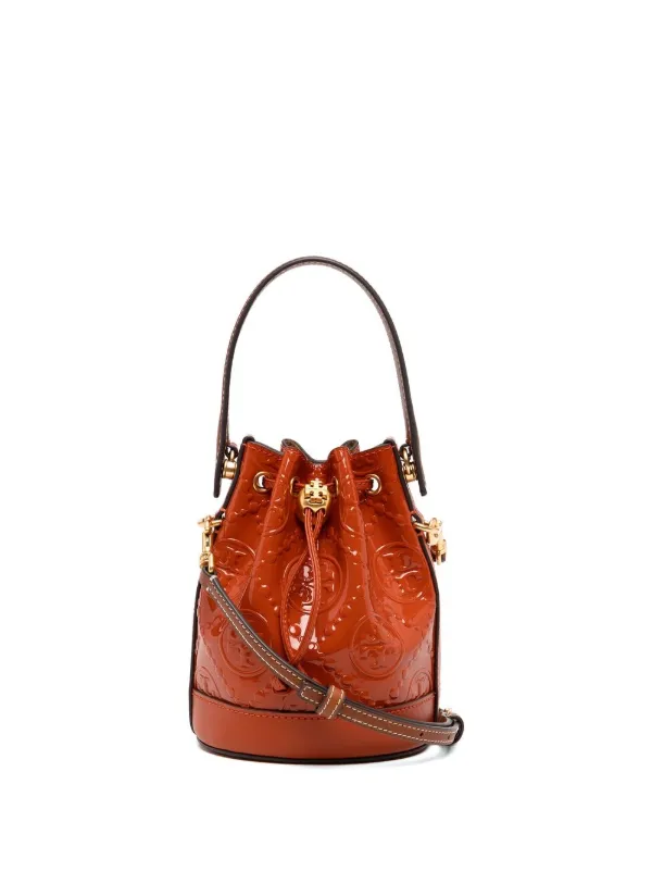 Tory Burch Mini Bucket Bag Orange Red selling