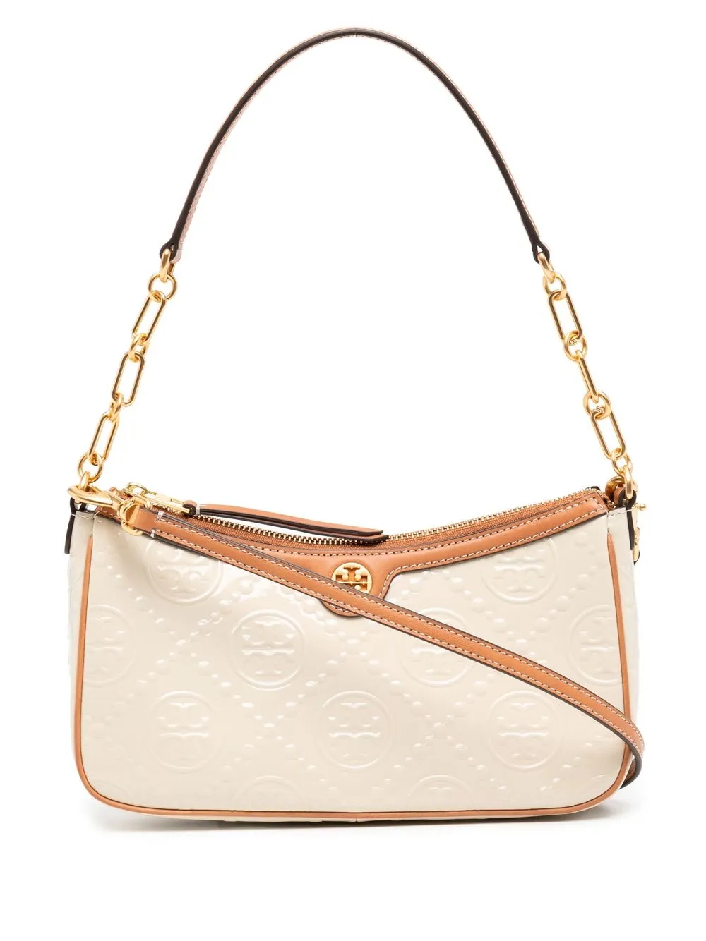 

Tory Burch tote con monograma T - Blanco