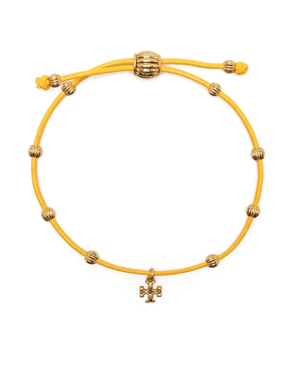 

Tory Burch pulsera con dije Double T - Amarillo