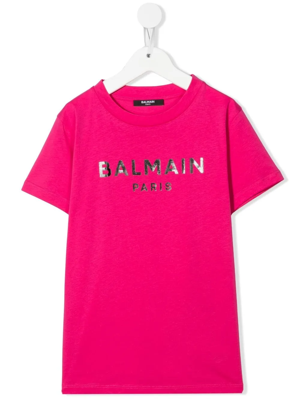 

Balmain Kids playera con logo estampado - Rosado