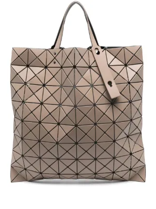 Bao Bao Issey Miyake Lucent Matte Geometric Tote Bag Brown FARFETCH IE
