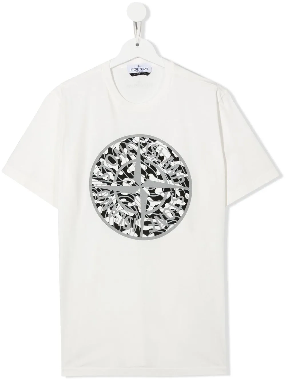 

Stone Island Junior playera con estampado gráfico - Blanco