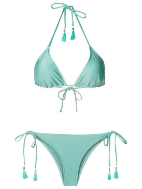Lygia & Nanny Maya tie-fastening bikini set