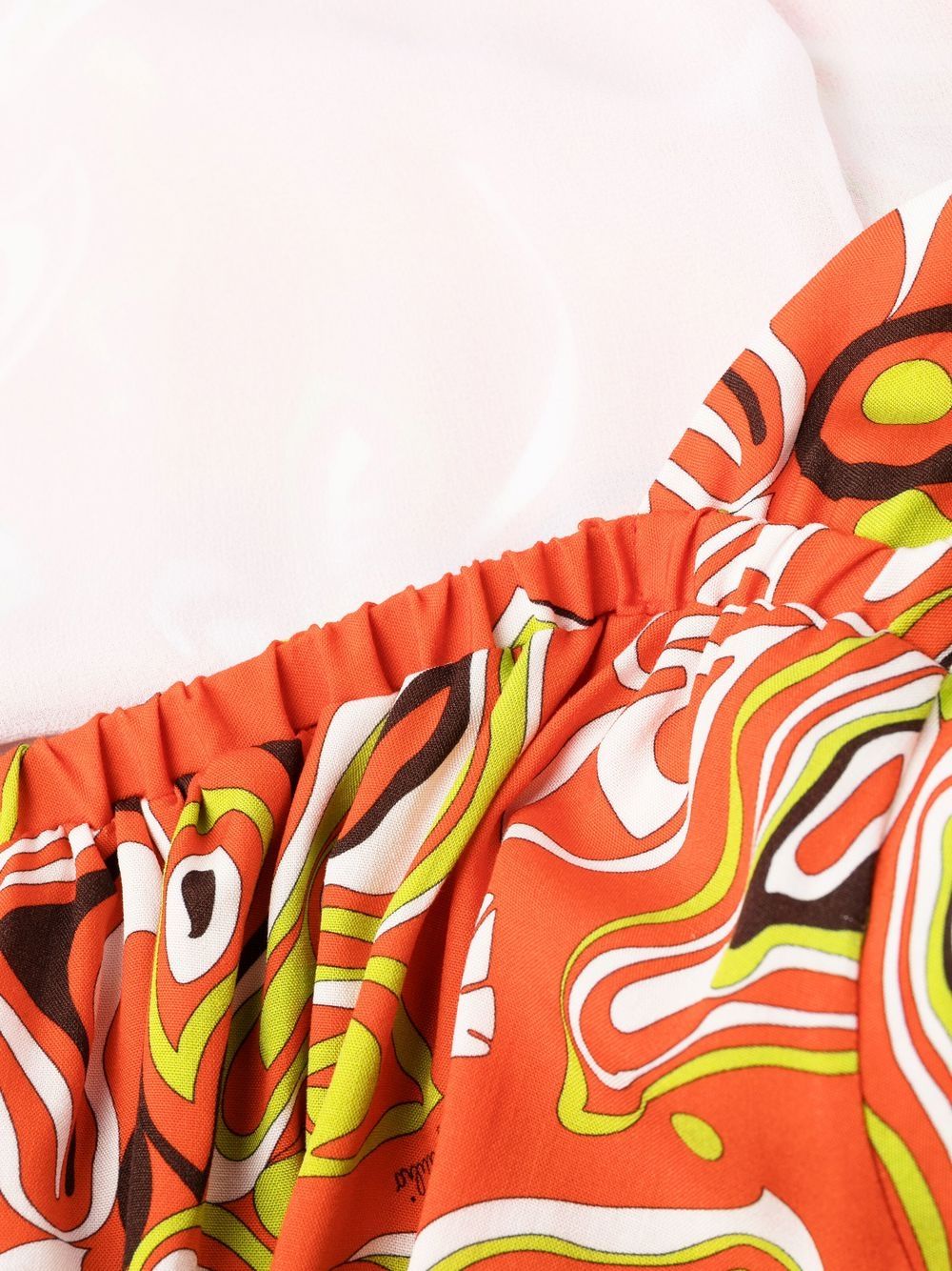 Shop Emilio Pucci Africana-print Backless Dress In Orange