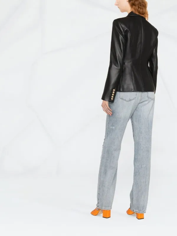 【送料&関税込】Balmain Blazer Jacket Balmain double-breasted Blazer | Black | FARFETCH